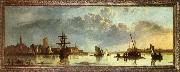 CUYP, Aelbert View on the Maas at Dordrecht oil painting reproduction